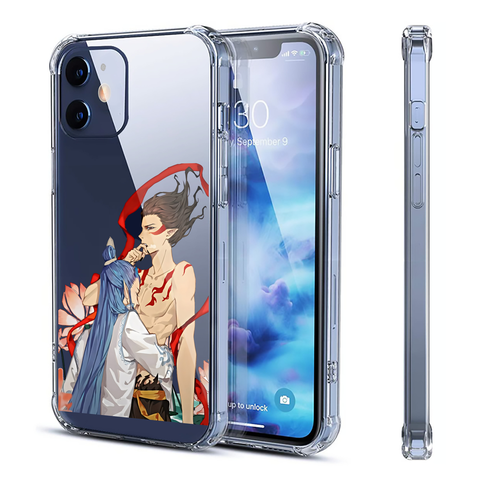 （画像用） Ne Zha 2 ナタ 魔童の大暴れ 【iPhone 12シリーズ対応】透明スマホケース（クリアソフトケース）